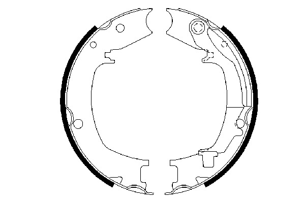 Brake Shoe Set, parking brake 0 986 487 711