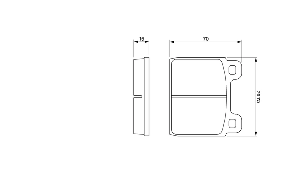 Brake Pad Set, disc brake 0 986 460 113