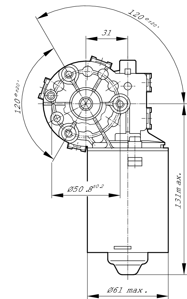 BOSCH F 006 B20 179 Electric Motor