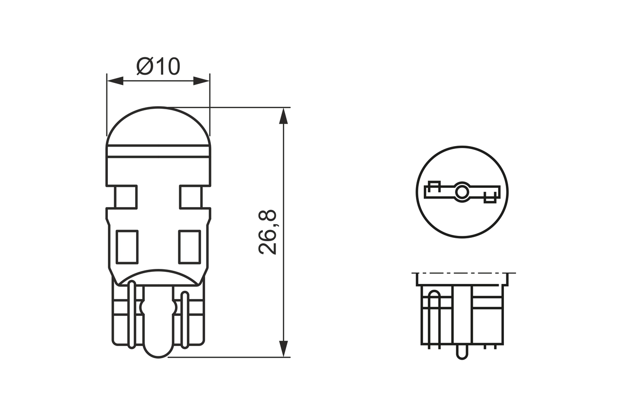 BOSCH 1 987 301 506 Bulb, direction indicator