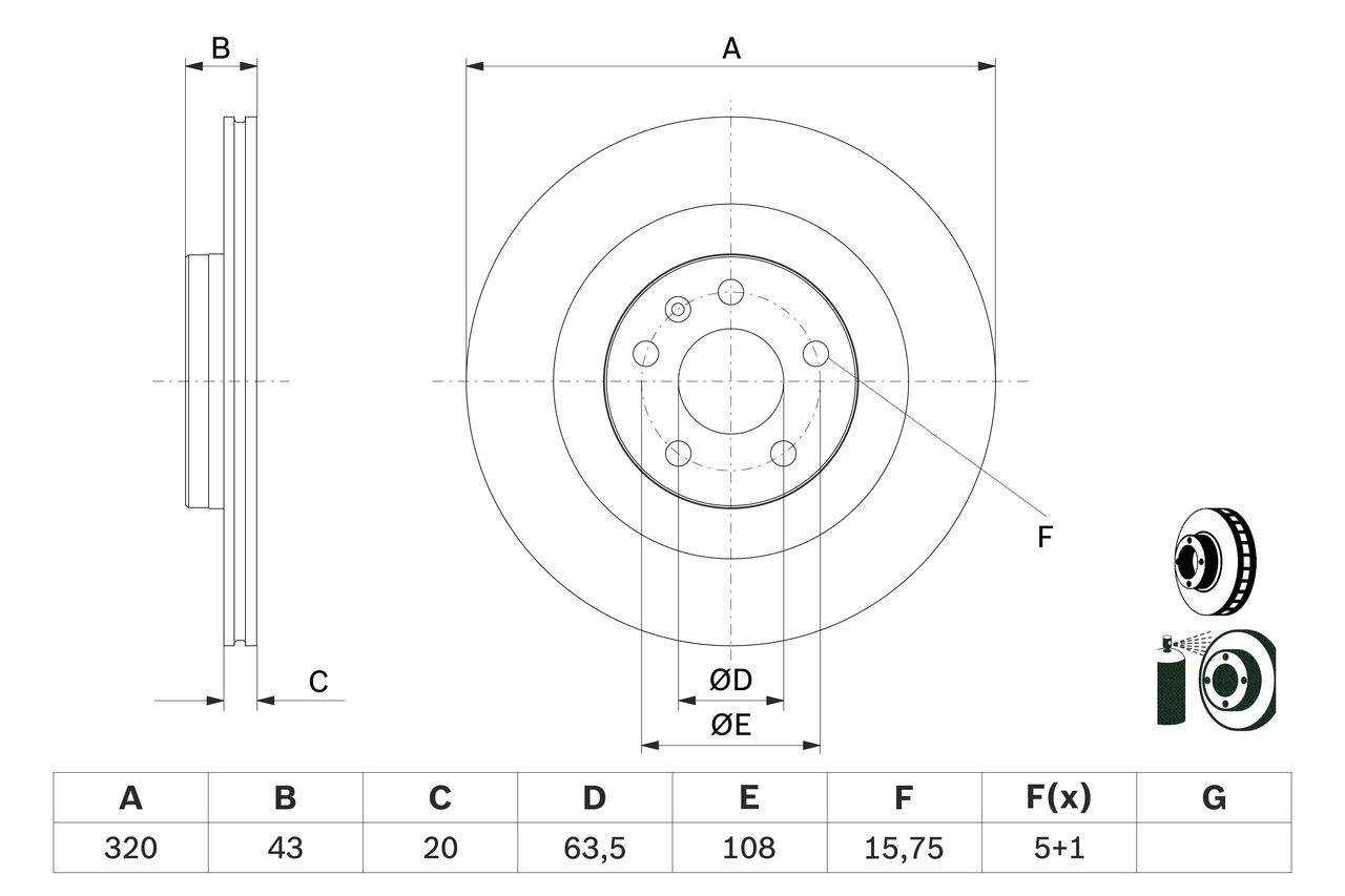 Brake Disc 0 986 479 E87