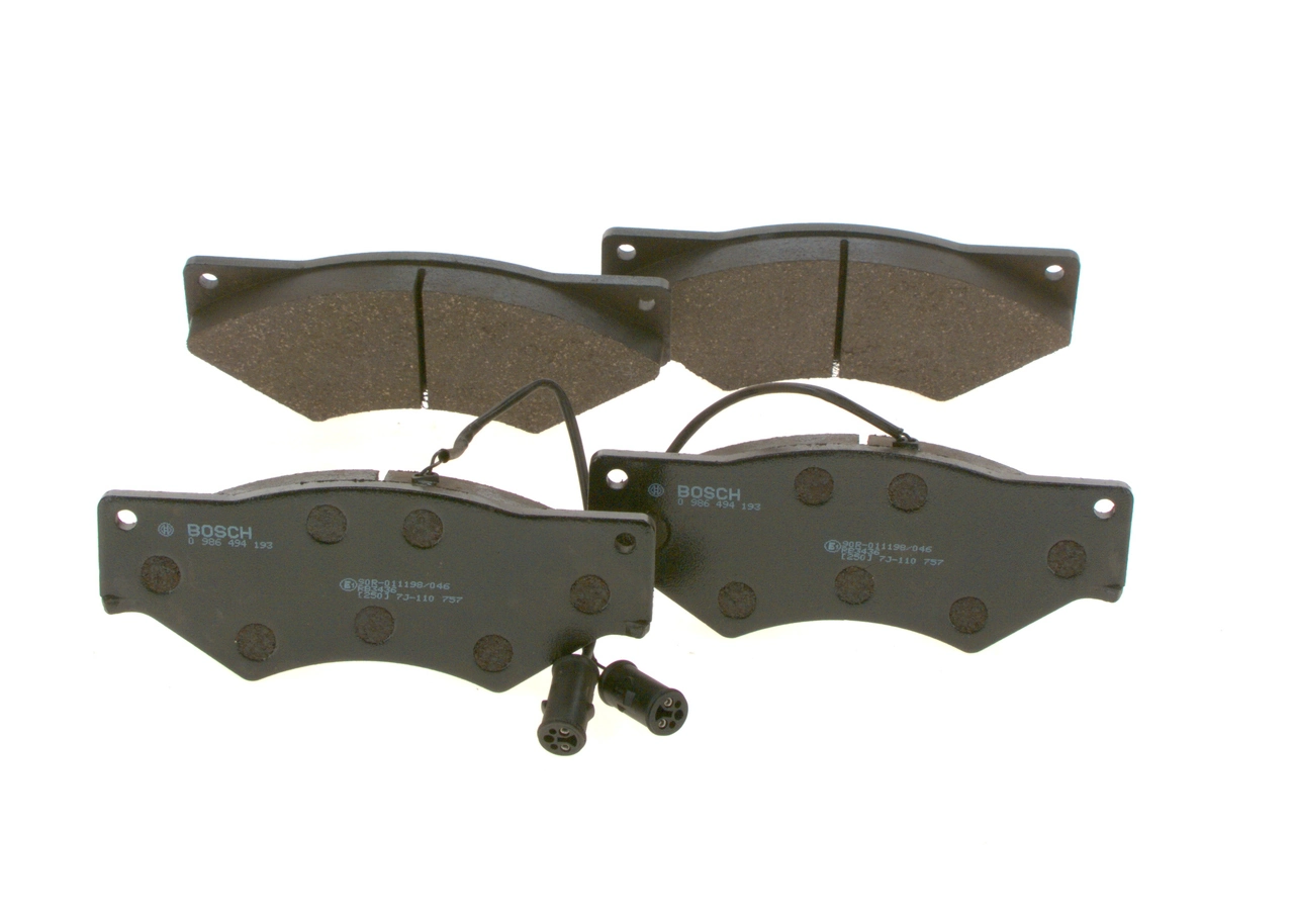 Brake Pad Set, disc brake 0 986 494 193