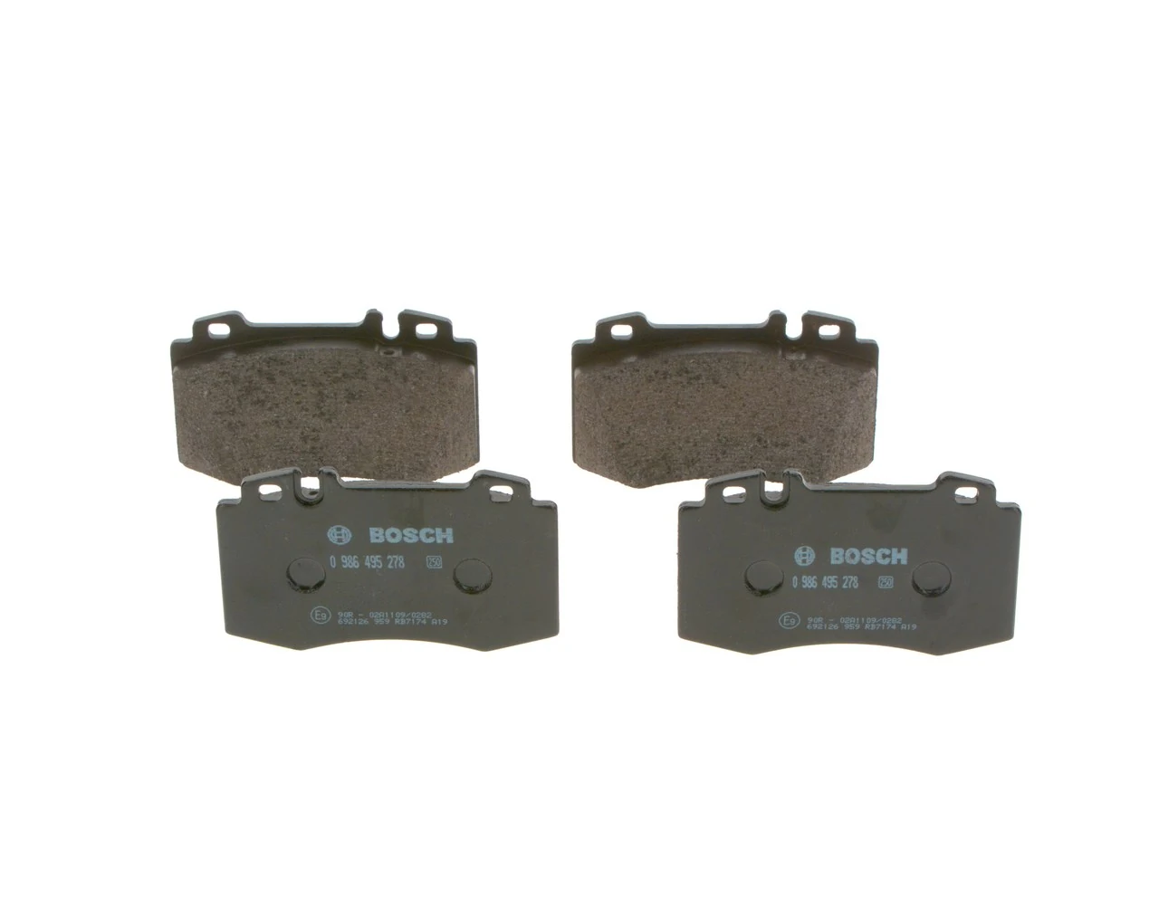 Brake Pad Set, disc brake 0 986 495 278