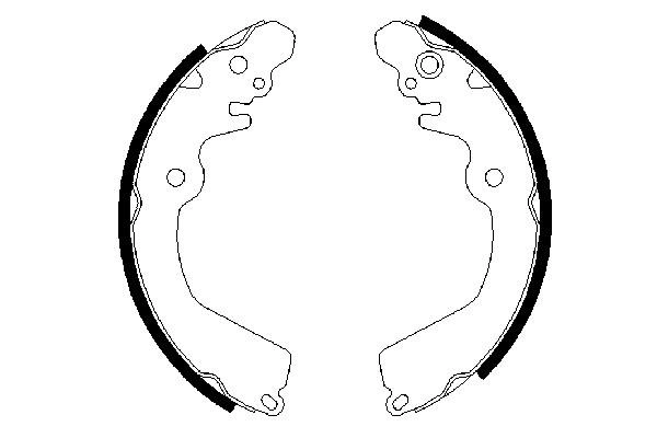 Brake Shoe Set 0 986 487 451