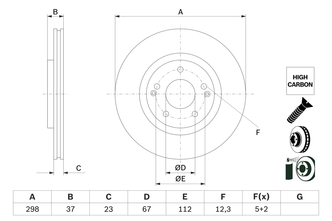 Brake Disc 0 986 479 H05