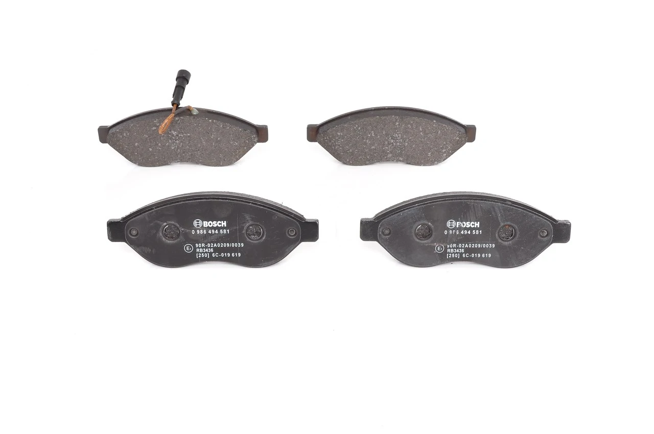 Brake Pad Set, disc brake 0 986 494 581