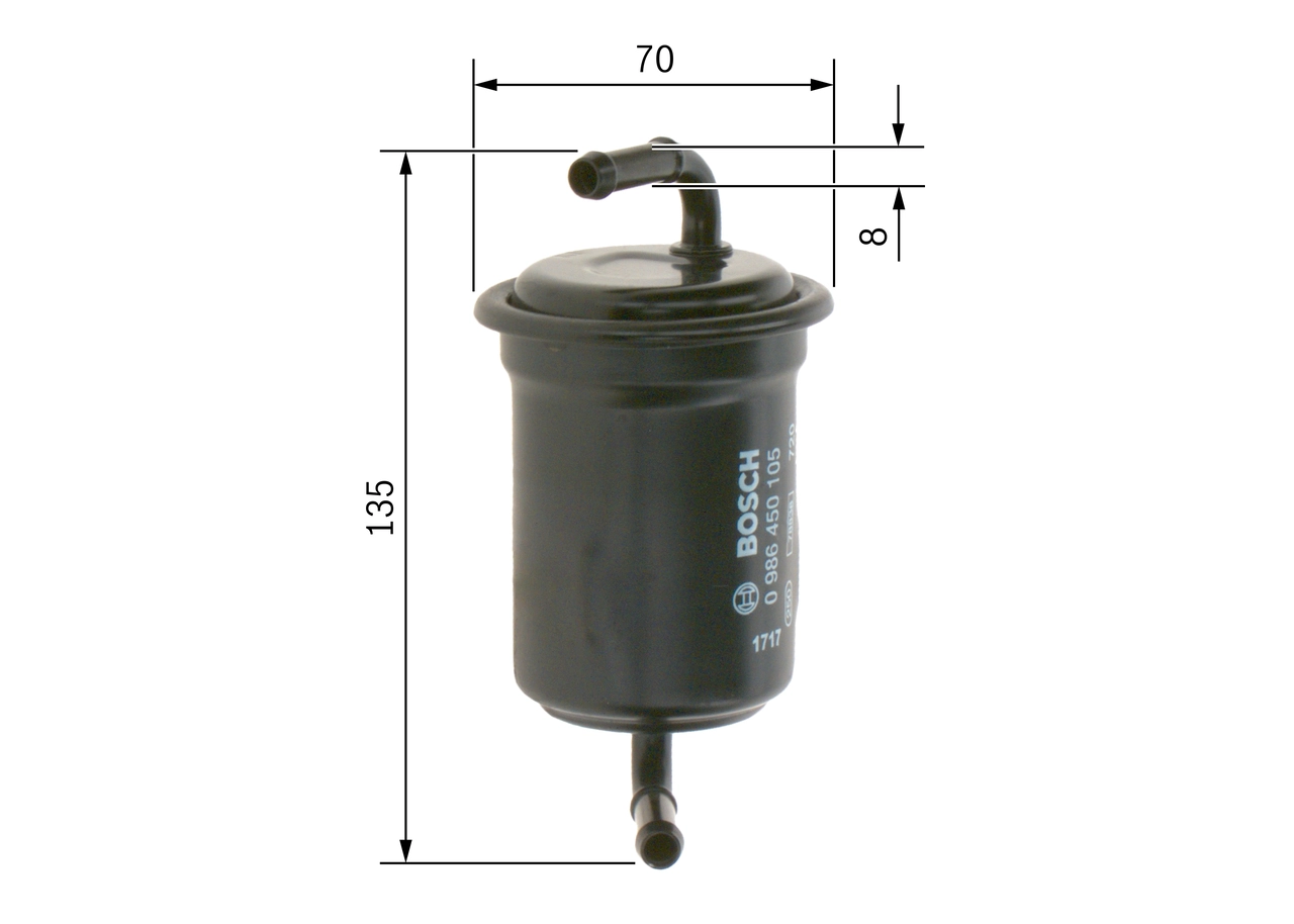 BOSCH 0 986 450 105 Fuel Filter