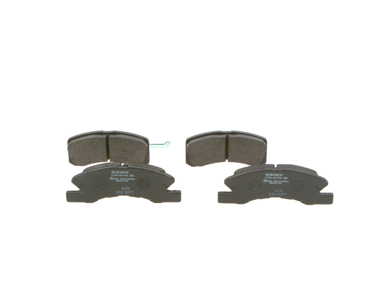 Brake Pad Set, disc brake 0 986 494 878