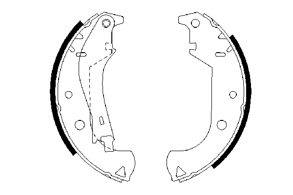 Brake Shoe Set 0 986 487 626