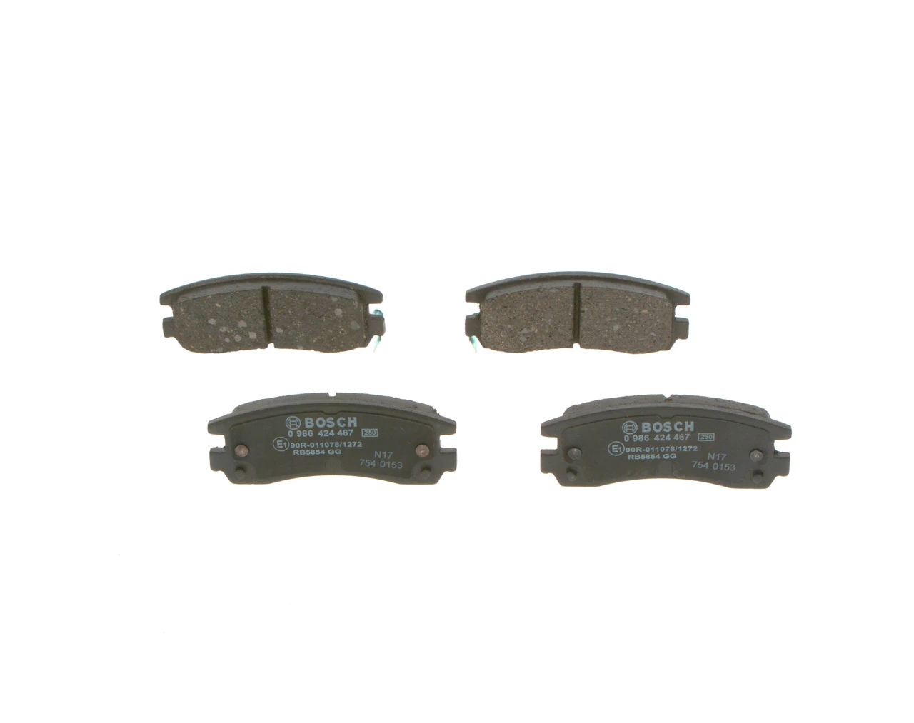 Brake Pad Set, disc brake 0 986 424 467