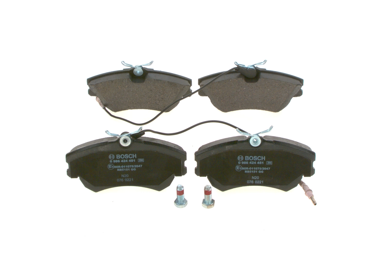 Brake Pad Set, disc brake 0 986 424 451