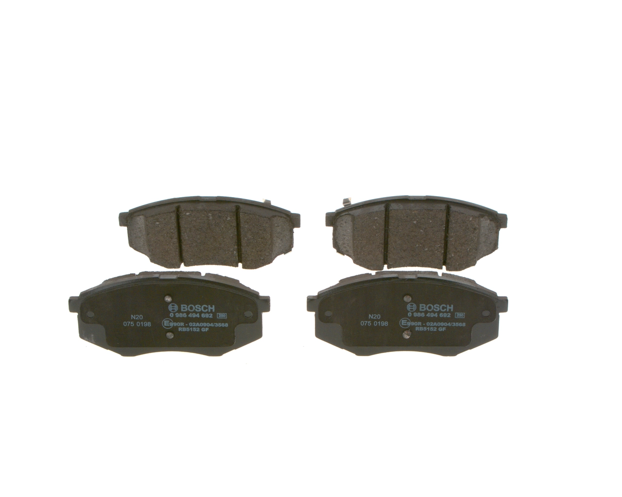 Brake Pad Set, disc brake 0 986 494 692
