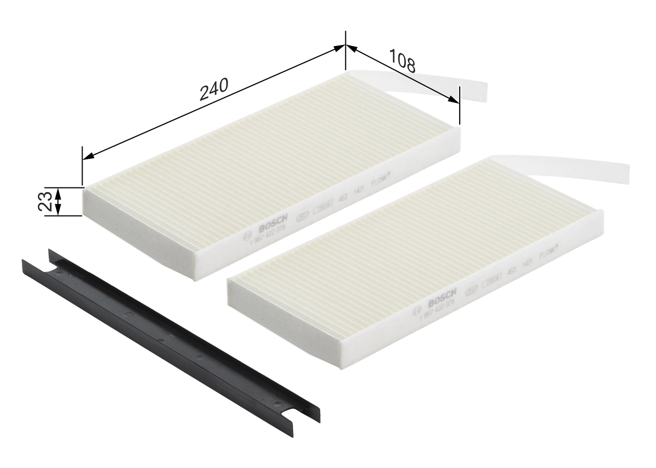 Filter, cabin air 1 987 432 078