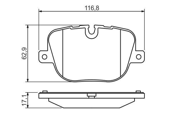 Brake Pad Set, disc brake 0 986 494 409