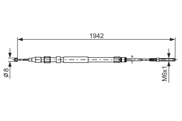 Cable Pull, parking brake 1 987 477 820