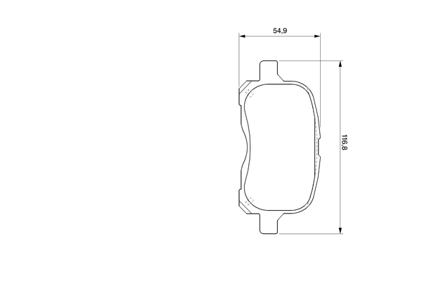 BOSCH 0 986 424 692 Brake Pad Set, disc brake