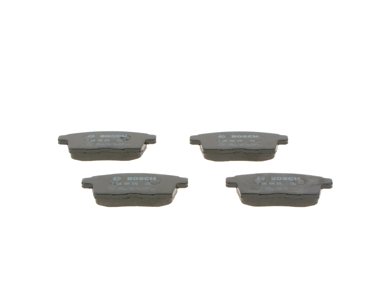 Brake Pad Set, disc brake 0 986 494 376
