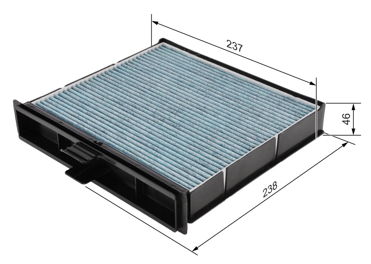 Filter, cabin air FILTER+ 0 986 628 527