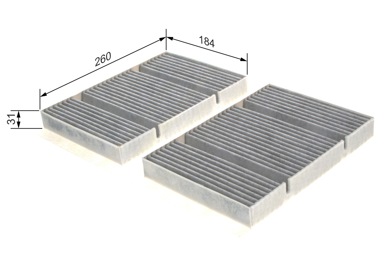 BOSCH 1 987 435 546 Filter, cabin air