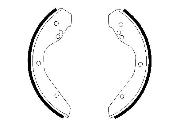 Brake Shoe Set 0 986 487 386