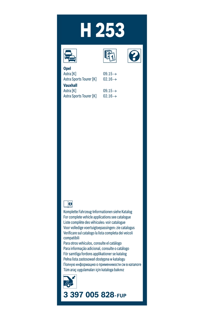 Wiper Blade Rear 3 397 005 828