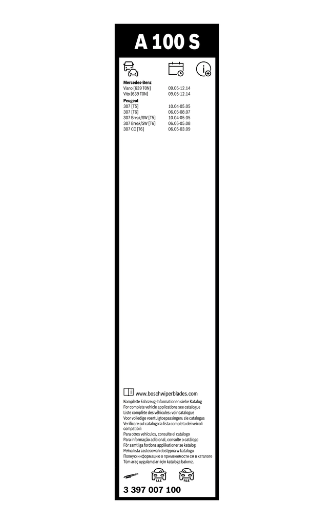 Wiper Blade Aerotwin 3 397 007 100