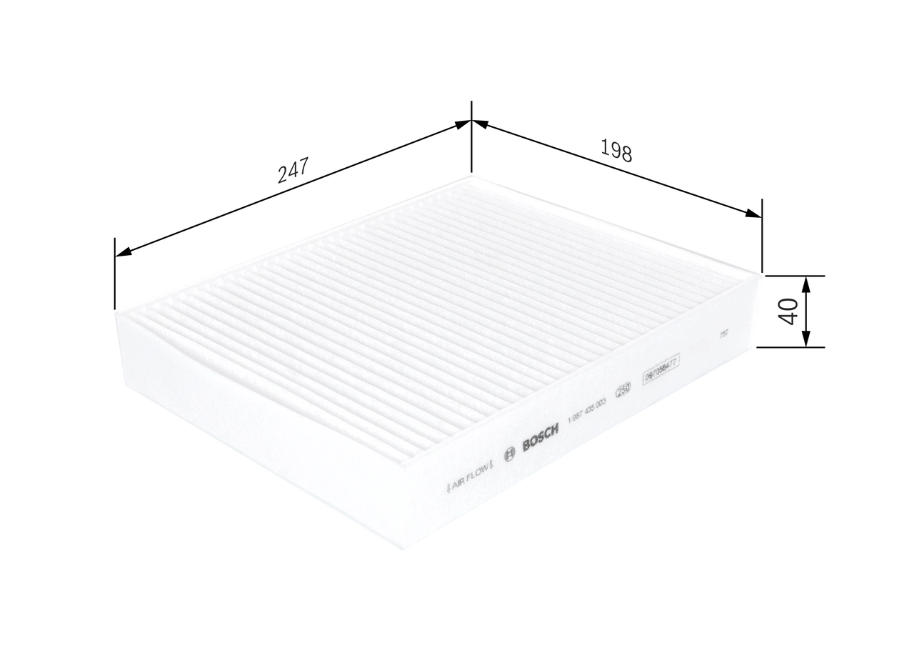 Filter, cabin air 1 987 435 003