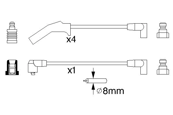 Ignition Cable Kit 0 986 356 724