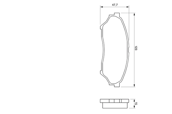 Brake Pad Set, disc brake 0 986 424 713