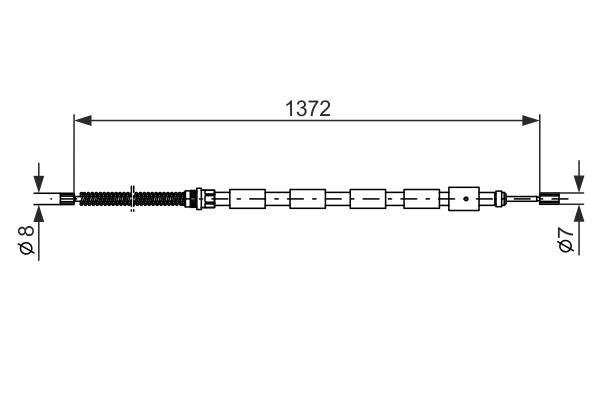 BOSCH 1 987 477 144 Cable Pull, parking brake