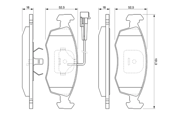 BOSCH 0 986 424 515 Brake Pad Set, disc brake