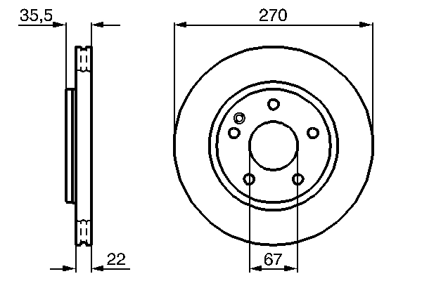 Brake Disc 0 986 479 B67