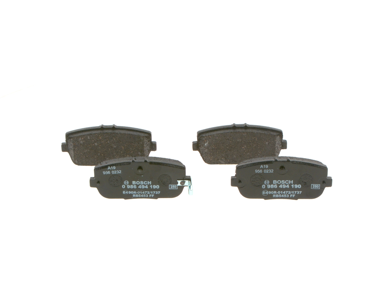 Brake Pad Set, disc brake 0 986 494 190