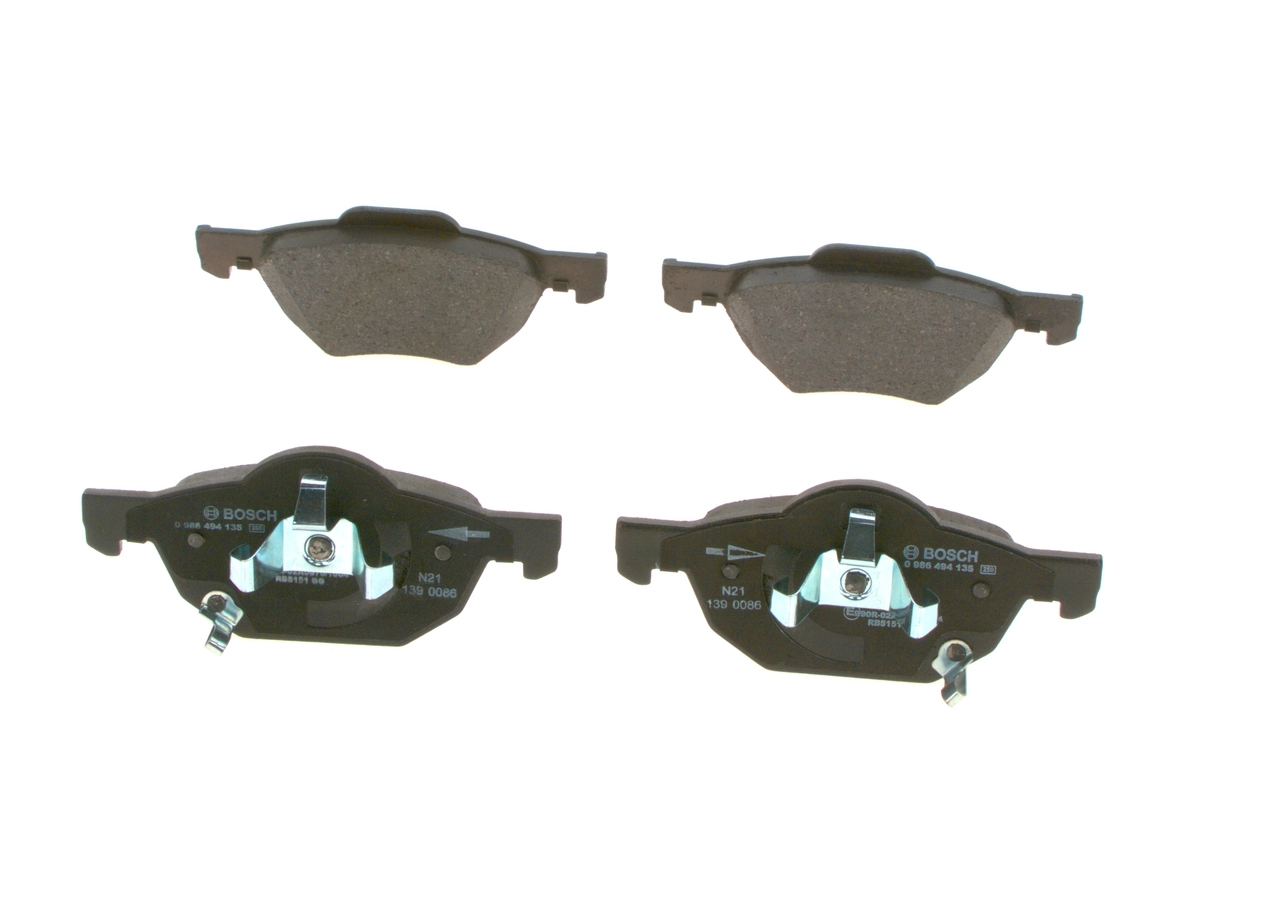 Brake Pad Set, disc brake 0 986 494 135