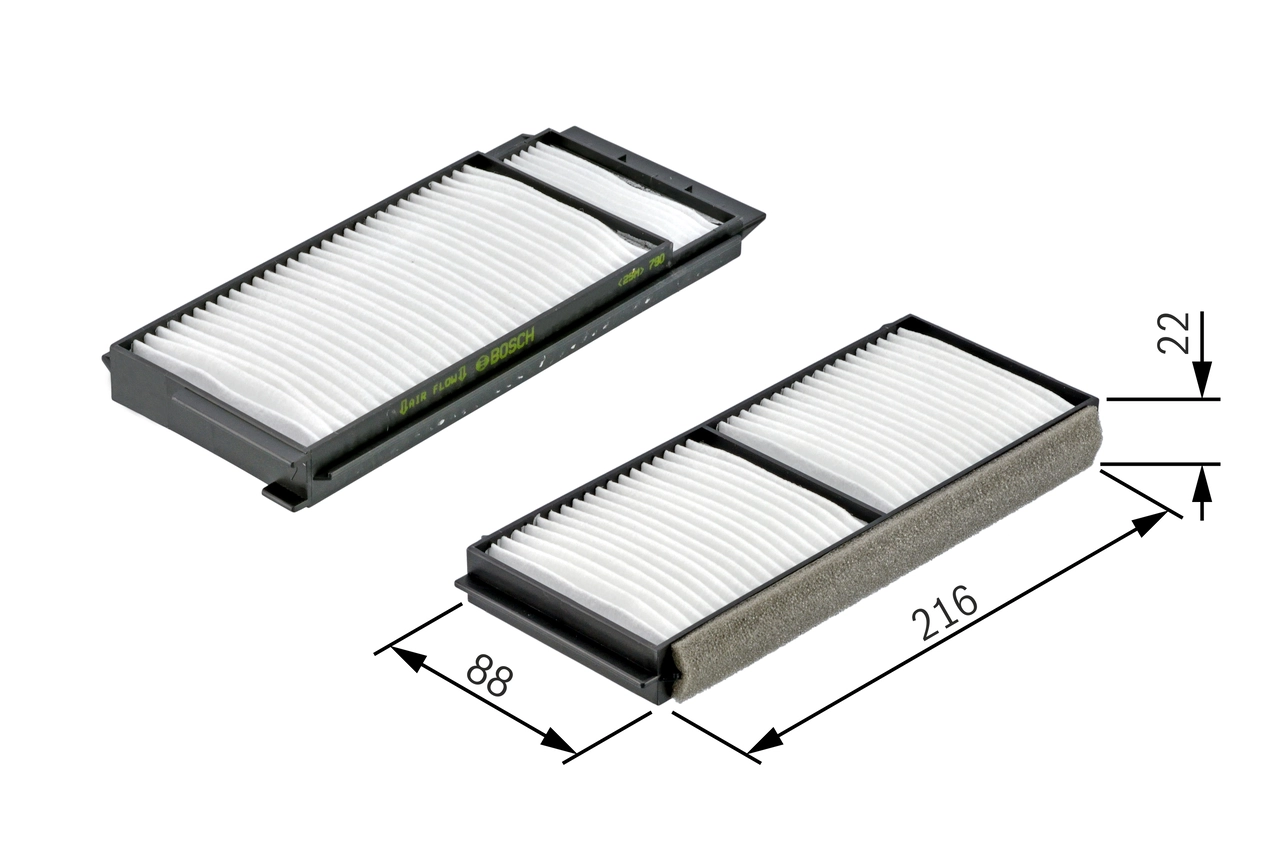 Filtre, air de l'habitacle 1 987 432 163