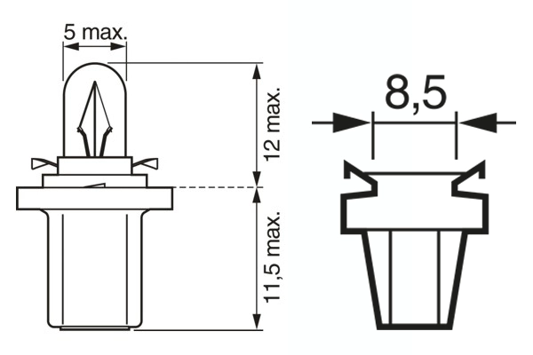 BOSCH 1 987 302 219 Bulb