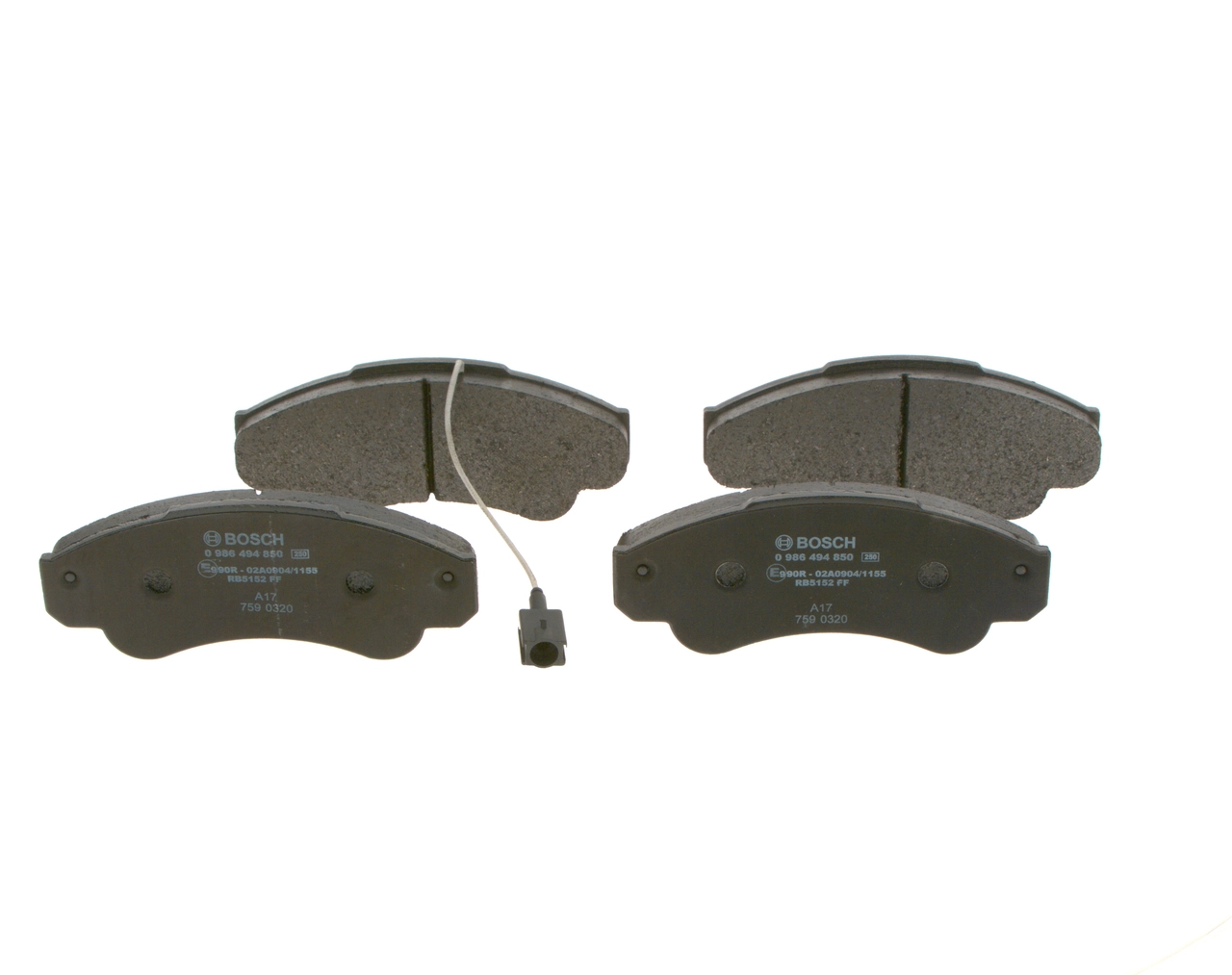 Brake Pad Set, disc brake 0 986 494 850