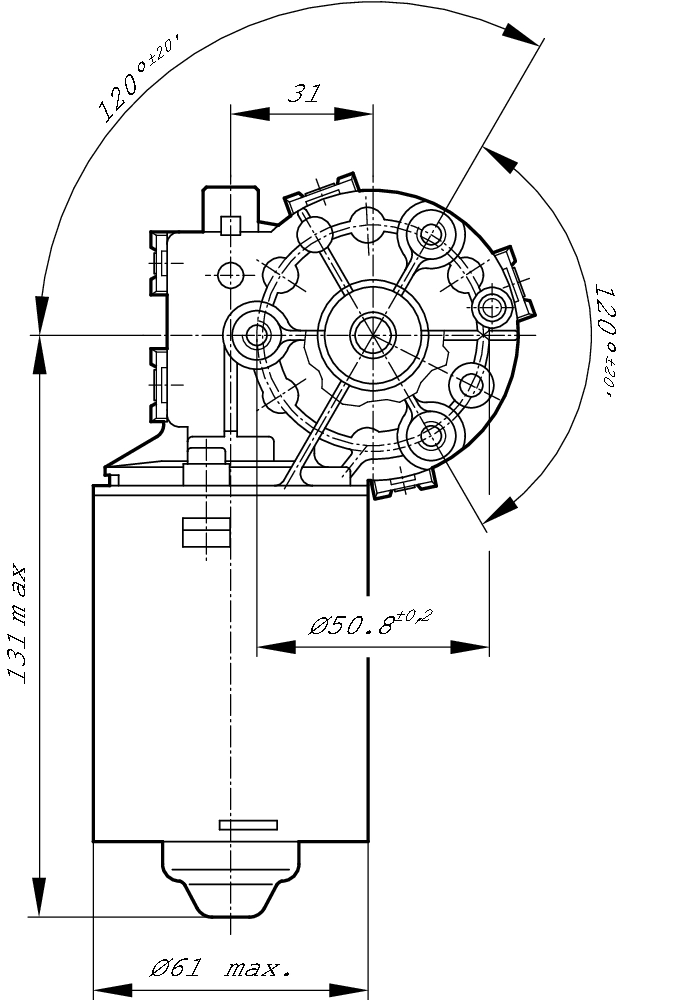 BOSCH F 006 B20 103 Electric Motor