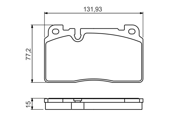 Brake Pad Set, disc brake 0 986 494 702