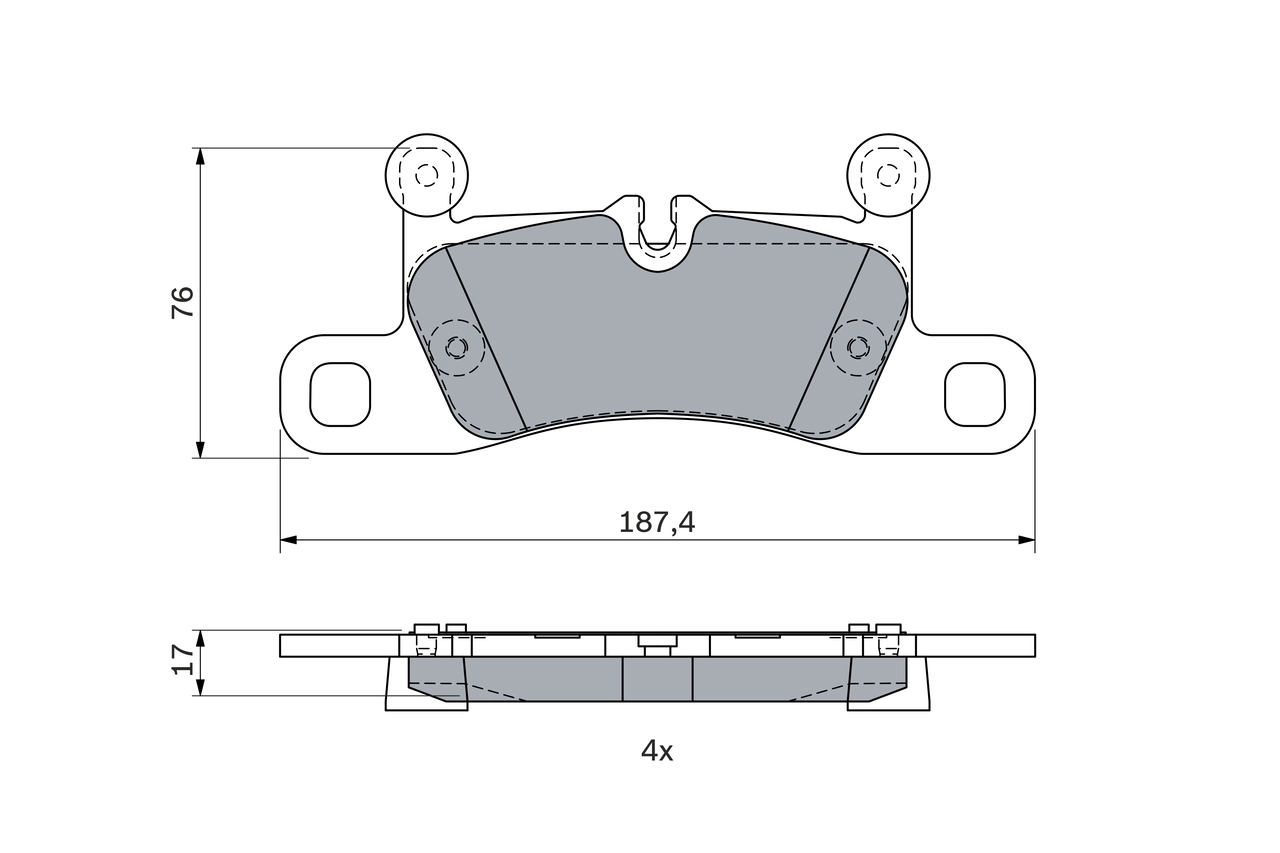 Brake Pad Set, disc brake 0 986 495 371