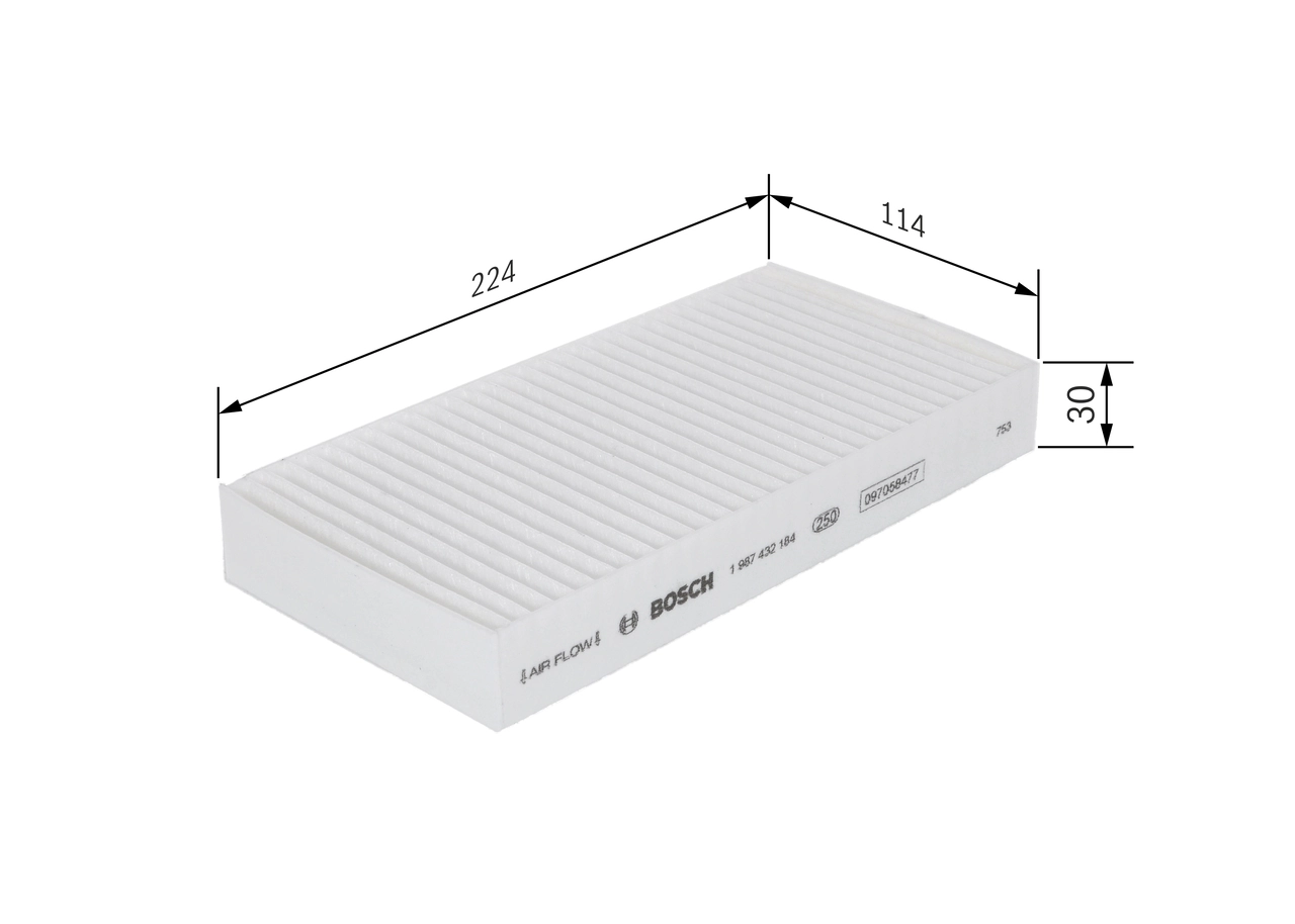 Filter, cabin air 1 987 432 184