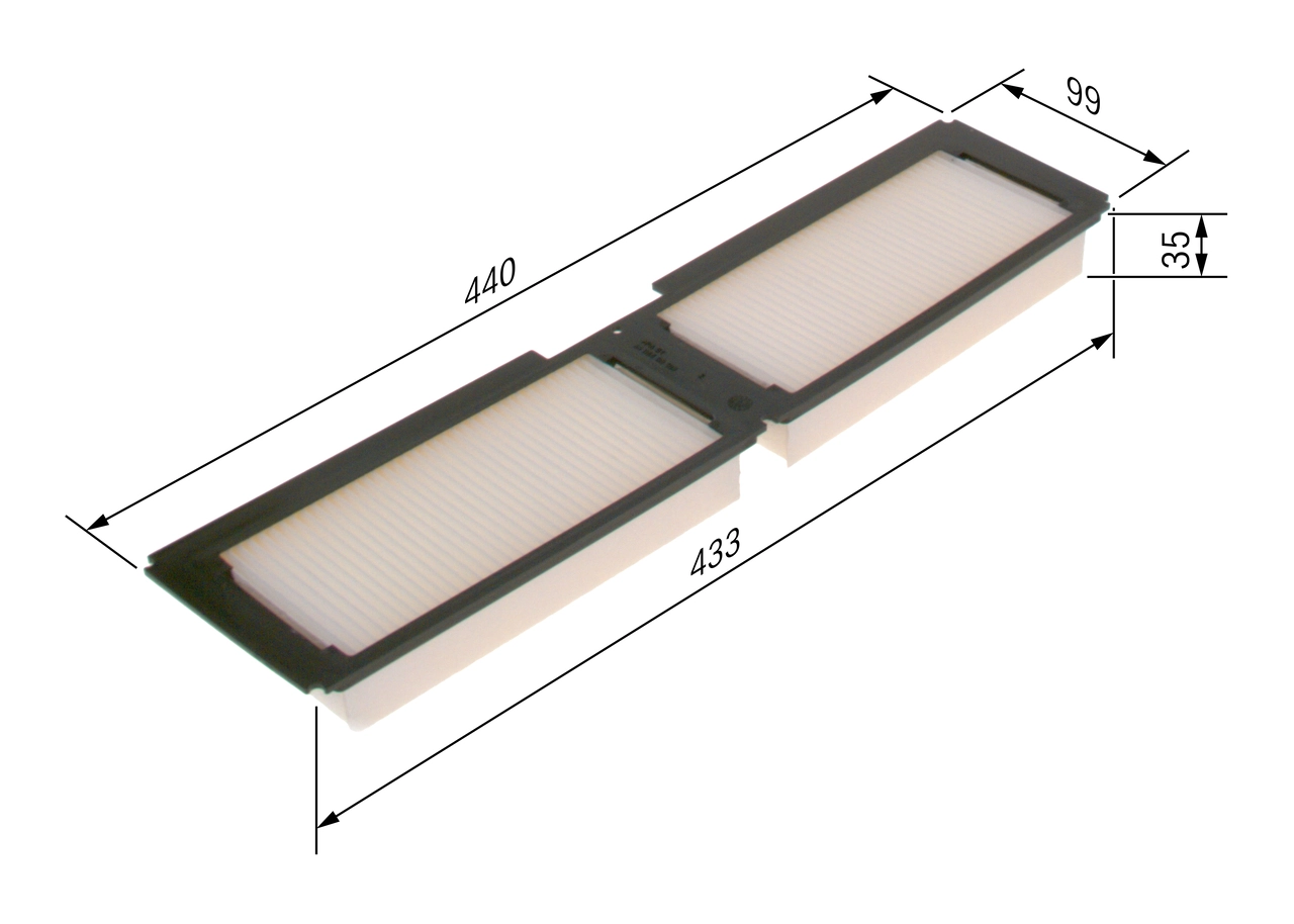 Filter, cabin air 1 987 431 165