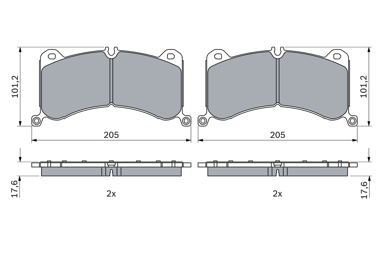 Brake Pad Set, disc brake 0 986 424 943