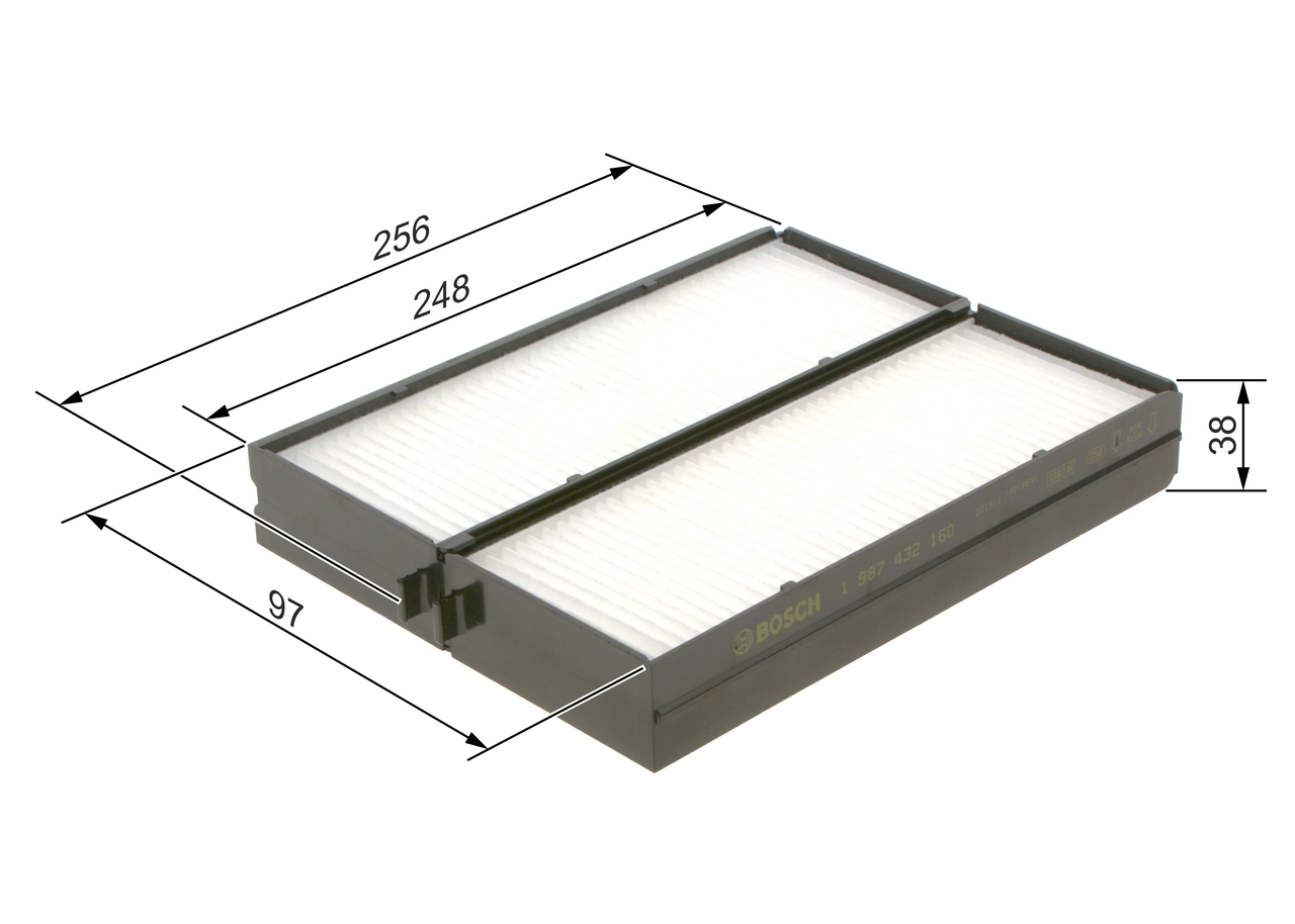 Filter, cabin air 1 987 432 160