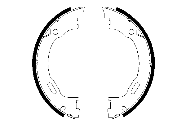 Brake Shoe Set, parking brake 0 986 487 609