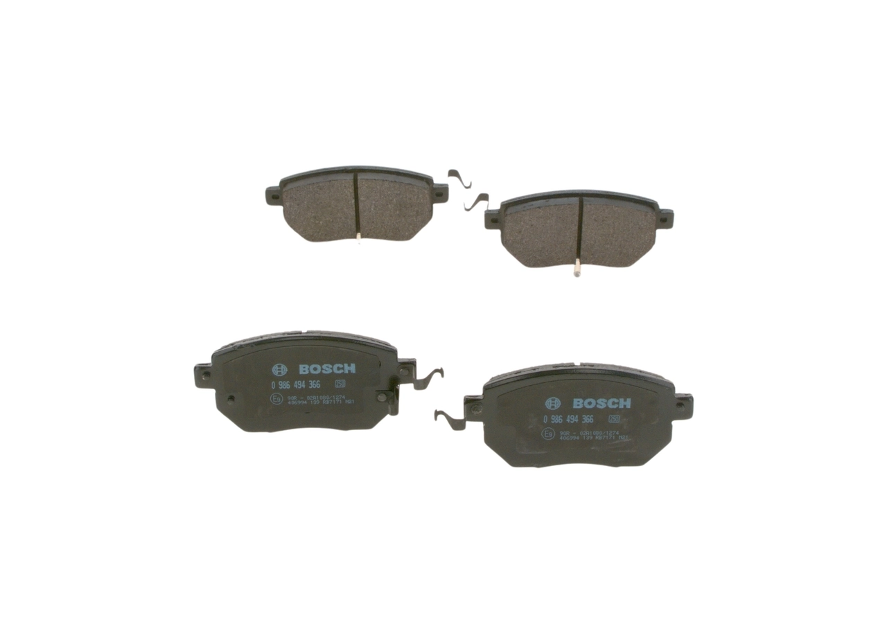 Brake Pad Set, disc brake 0 986 494 366