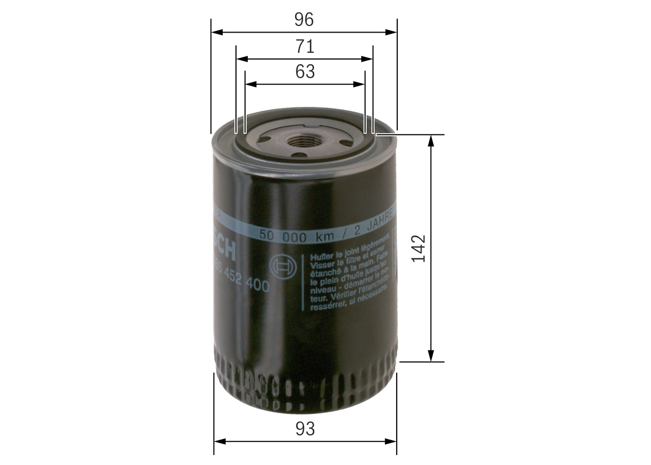 Oil Filter 0 986 452 400