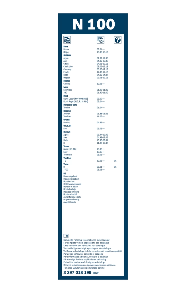 Wiper Blade Twin 3 397 018 199