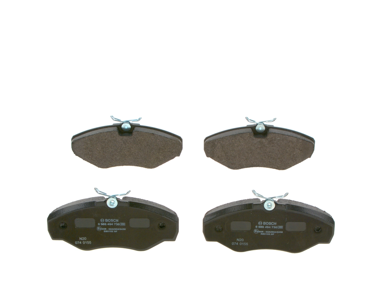 Brake Pad Set, disc brake 0 986 494 730