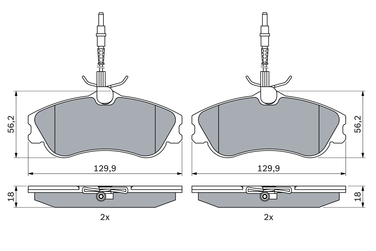 Brake Pad Set, disc brake 0 986 424 223